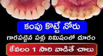 కంపు కొట్టే నోరు గారపట్టిన పళ్లు చిటికెలో పోగొట్టే అద్భుతమైన చిట్కా…