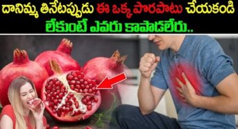  దానిమ్మ తినేటప్పుడు ఈ ఒక్క పొరపాటు చేయకండి… లేకుంటే ఎవరు కాపాడలేరు..!