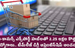 ఈ-కామర్స్ ఎక్స్‌పోర్ట్ హబ్‌లతో 2.25 లక్షల కొత్త ఉద్యోగాలు.. టీమ్‌లీజ్ డిగ్రీ అప్రెంటిస్‌షిప్ అంచనా…!!