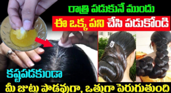 Long Hair : రాత్రి పడుకునే ముందు ఈ ఒక్క పని చేసి పడుకోండి.. మీ జుట్టు పొడవుగా, ఒత్తుగా పెరుగుతుంది…!